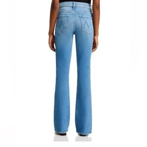 Mother denim outsider sneak high rise flare in flag me down